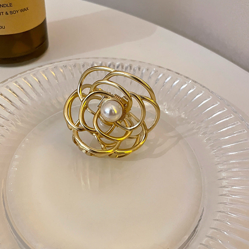 Stylish Hair Accessories | Unique Cutout Camellia Clips