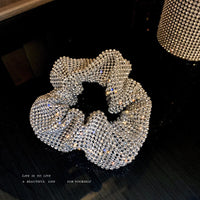 Rhinestone covered scrunchie