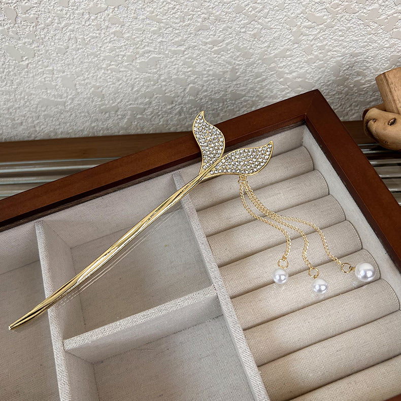 Mermaid Tail Tassel Hairpin