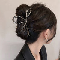 Iconic Metal Rose Claw Clip