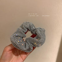 Rhinestone covered scrunchie