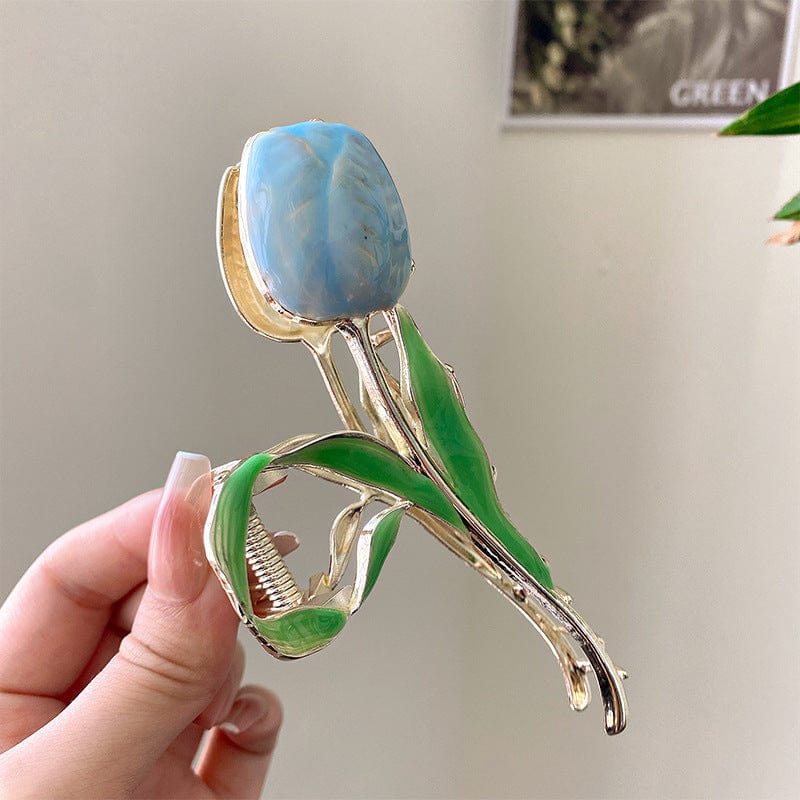 Lars Haircare Claw Clip Blue Tulip Claw Clip CJJT152804501AZ