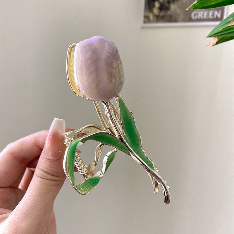 Lars Haircare Claw Clip Purple Tulip Claw Clip CJJT152804502BY