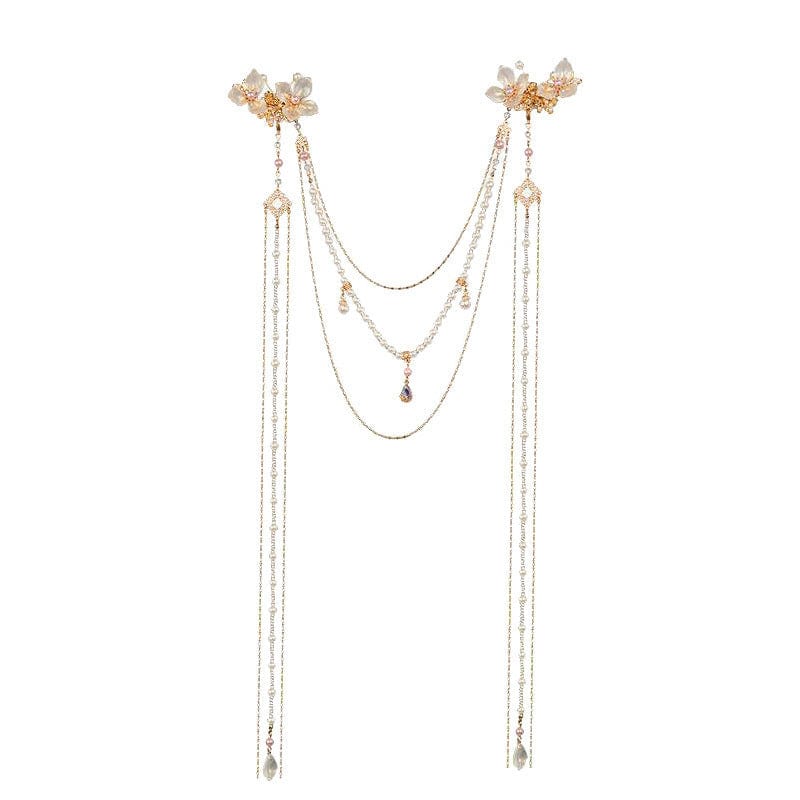 Lars Haircare Hair Clip Picture Color Long Tassel Pearl Hair Clip CJST175513501AZ