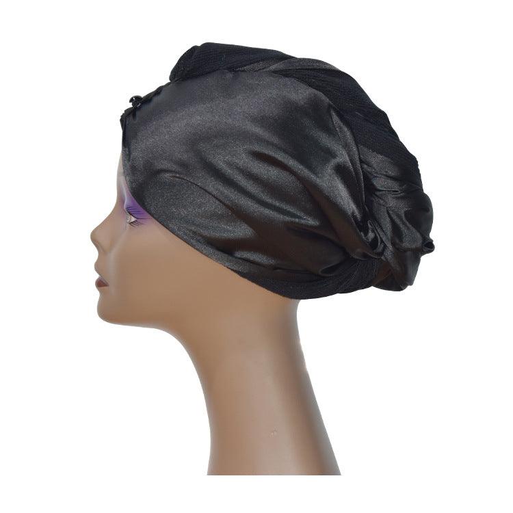 Lars Haircare Microfibre Hair Towel Wrap Black / 25x65cm Satin Microfibre Hair Towel Wrap CJMZ148276101AZ