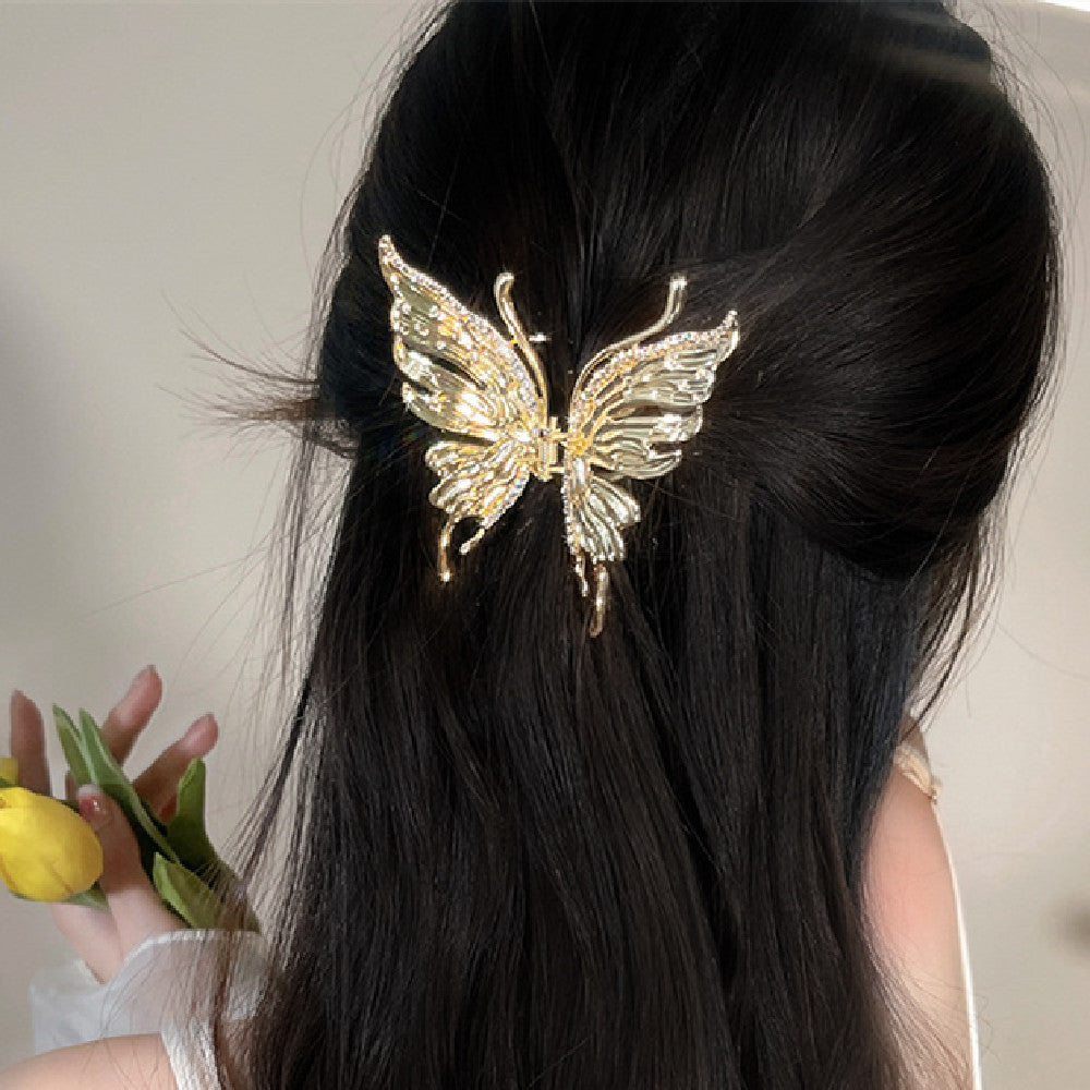 Large Metal Butterfly Hair Clip