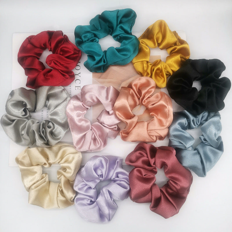 luxury gifts for her, xmas gifts for her, satin scrunchies, silky satin scrunchies, scrunchie set, large scrunchies, large satin scrunchies, best hair ties.