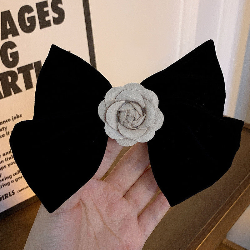 Vintage Velvet Bow Hair Clip