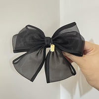 Handmade Mesh Bow Hair Clip