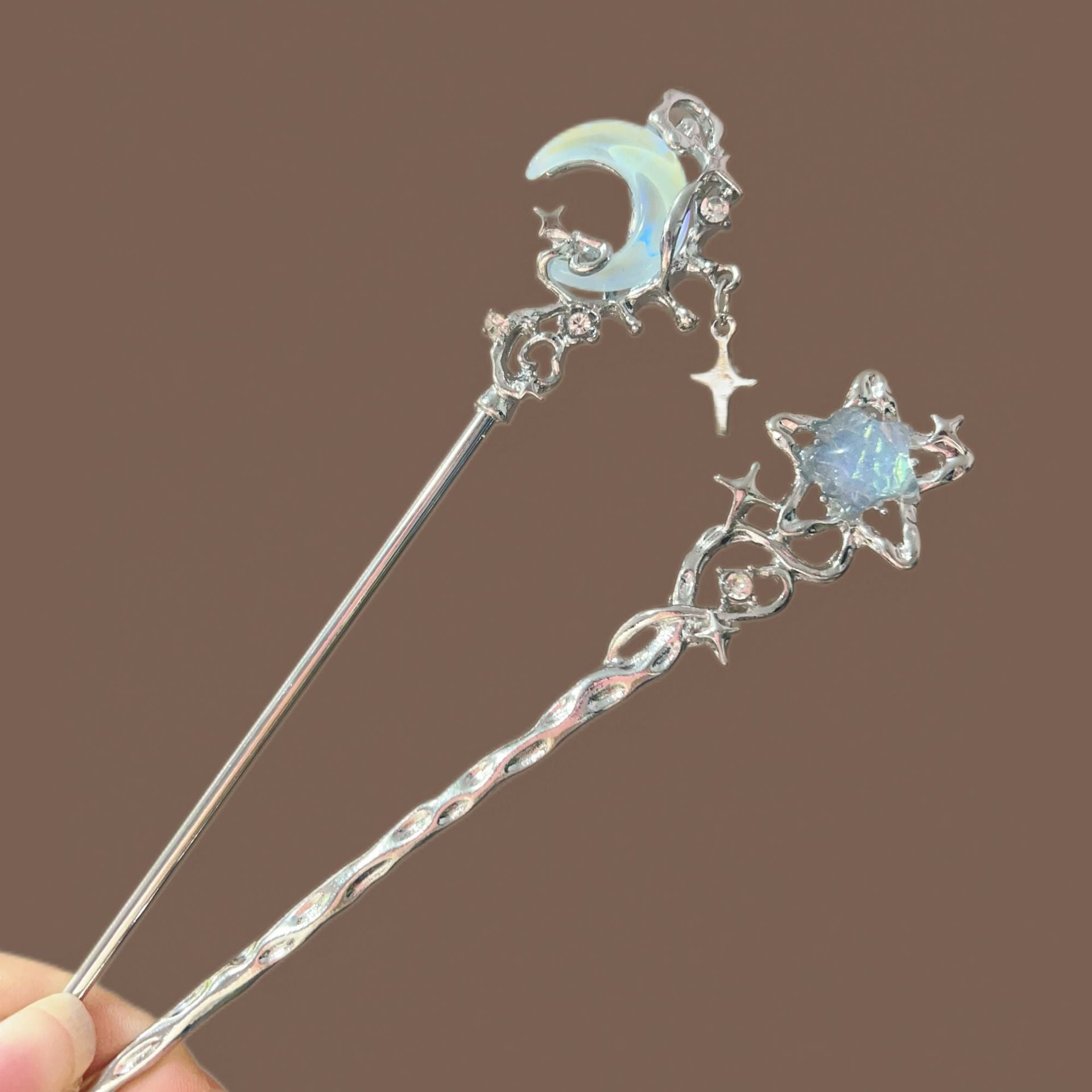 Moon and Star Hair Stick