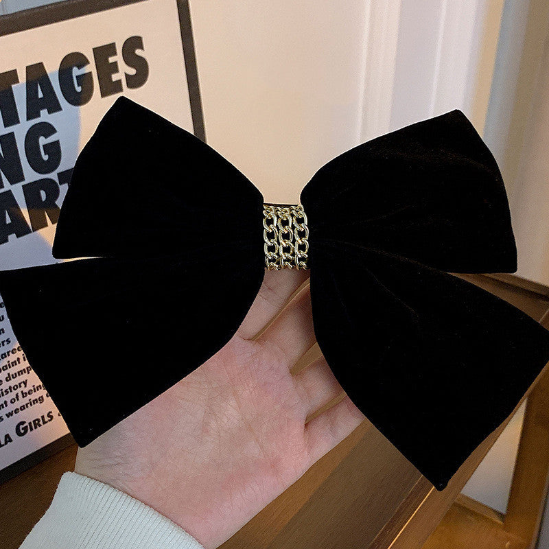 Vintage Velvet Bow Hair Clip