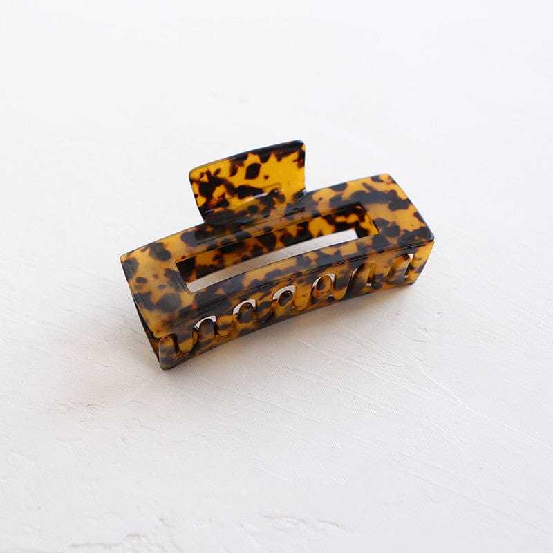 Lars Haircare Claw Clip Deep Leopard Luxe Rectangular Claw Clip CJST147991301AZ