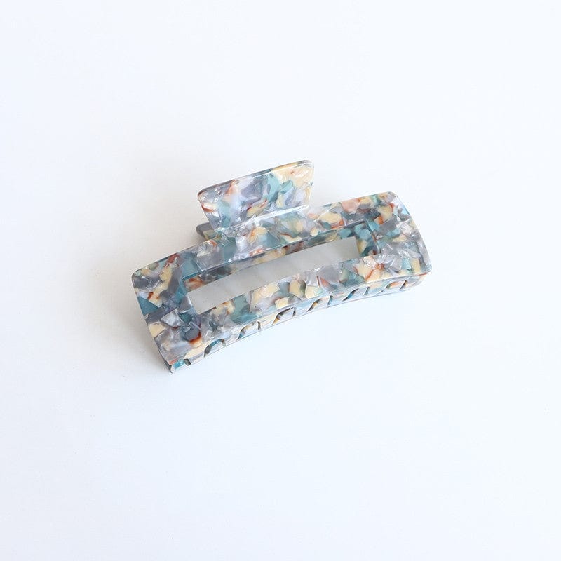 Lars Haircare Claw Clip Floral bluegreen Luxe Rectangular Claw Clip CJST147991312LO