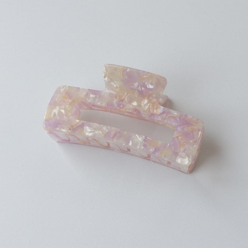 Lars Haircare Claw Clip Light purple flower Luxe Rectangular Claw Clip CJST147991321UF