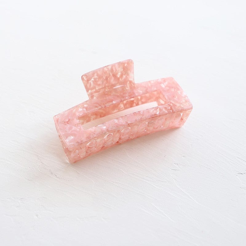 Lars Haircare Claw Clip Pink pattern Luxe Rectangular Claw Clip CJST147991303CX