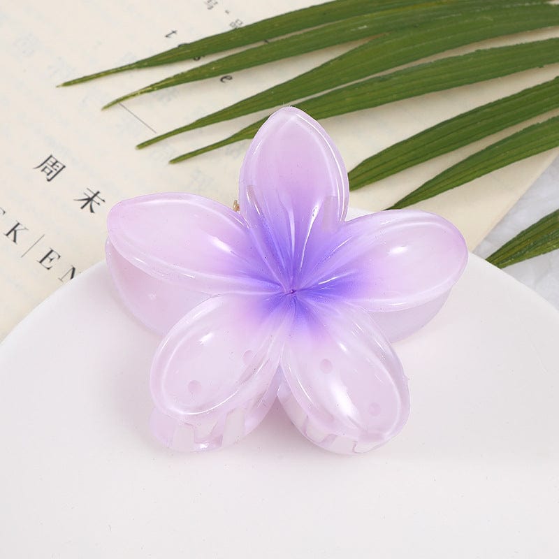 Lars Haircare Claw Clip Purple Plumeria Claw Clip CJJT172264805EV