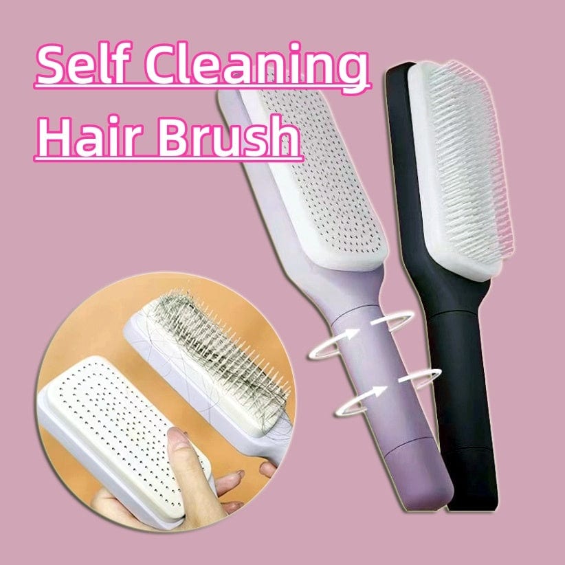 Lars Haircare Hair Brush Self-cleansing Detangling Hair Brush