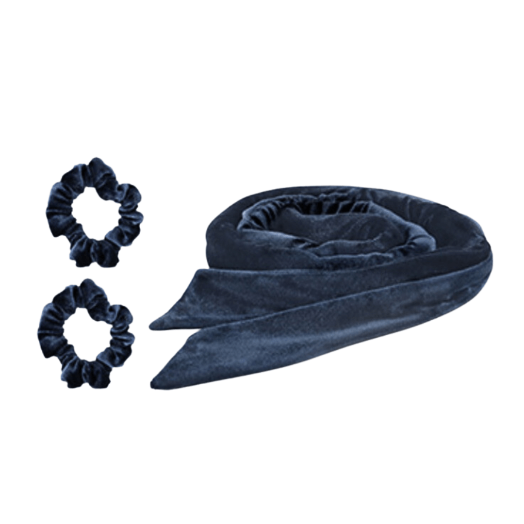 Lars Haircare Heatless Curling Ribbon Dark Blue Velvet Heatless Curling Ribbon CJJT157627003CX