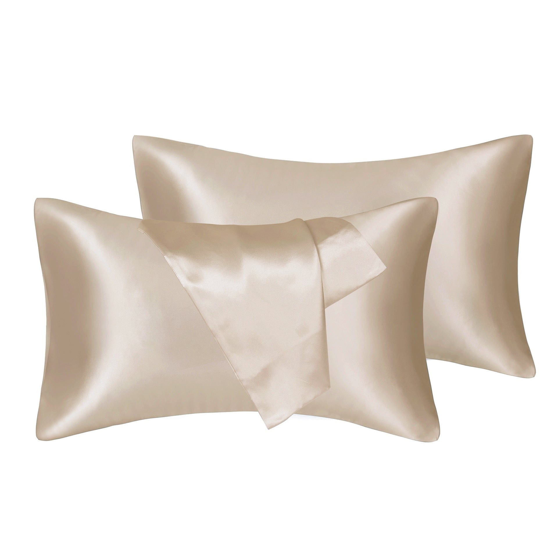 Lars Haircare Satin Pillowcase Champagne / King 20X36in Silky Satin Pillowcase Set CJCS138313330DW