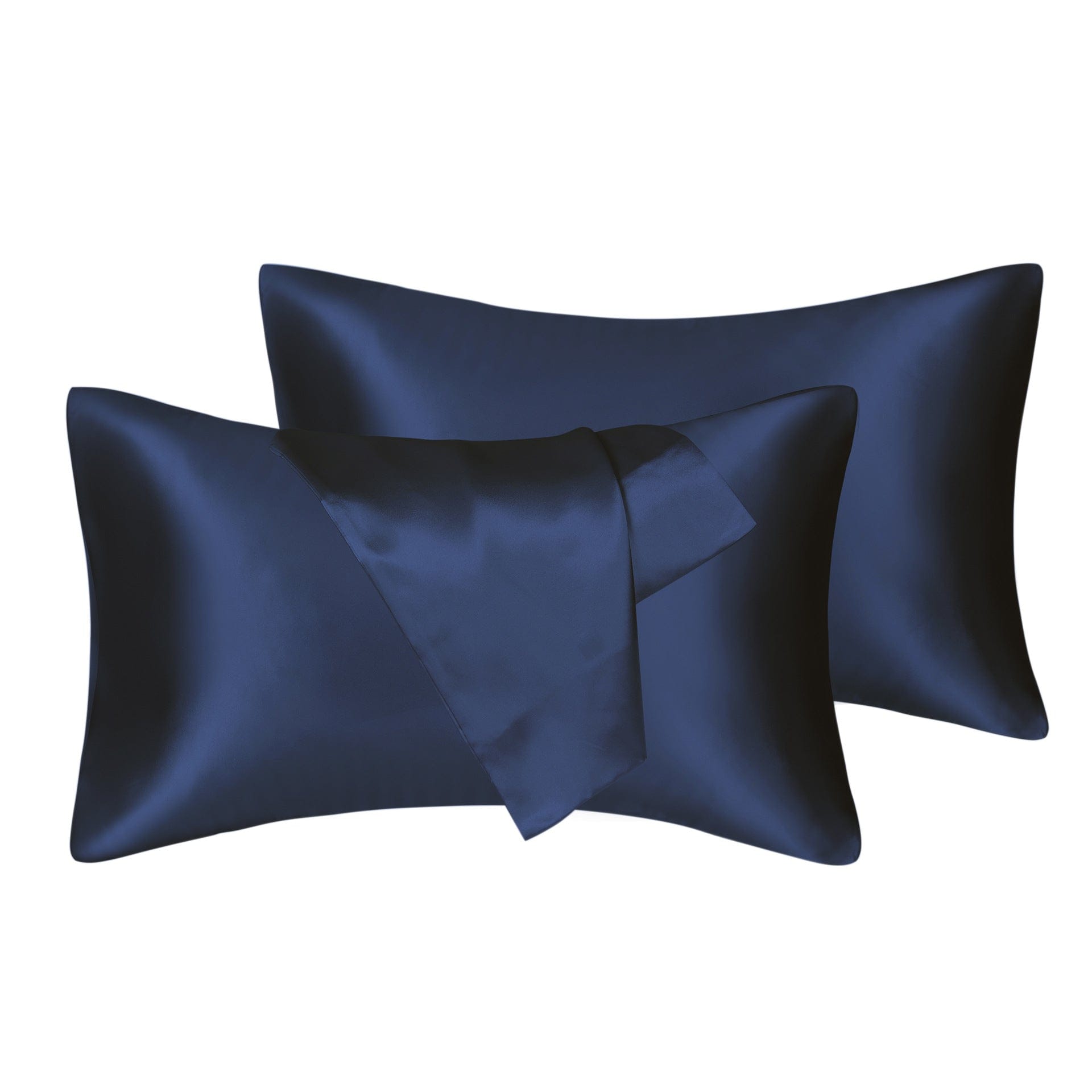 Lars Haircare Satin Pillowcase Navy Blue / King 20X36in Silky Satin Pillowcase Set CJCS138313306FU