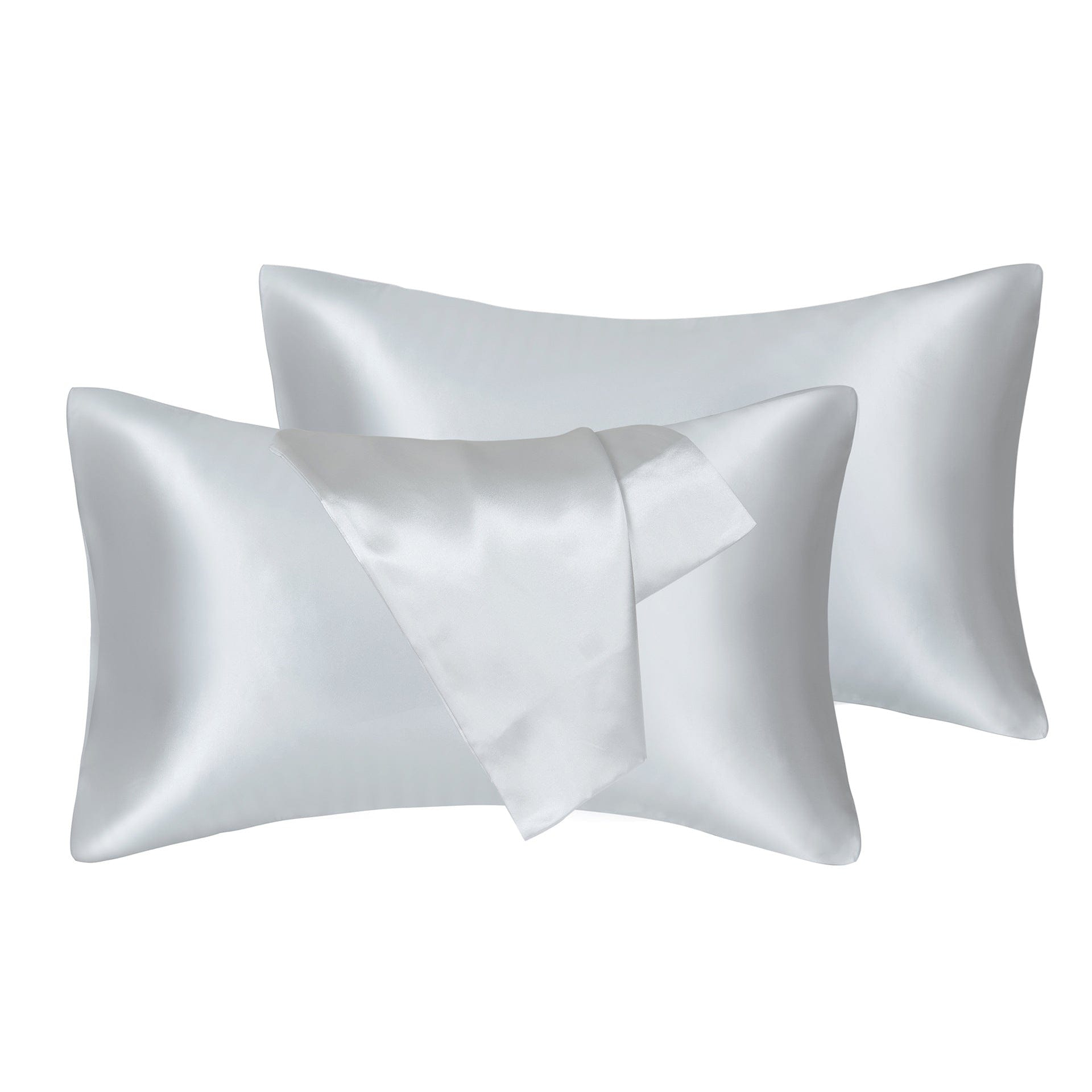 Lars Haircare Satin Pillowcase Silver / King 20X36in Silky Satin Pillowcase Set CJCS138313324XC