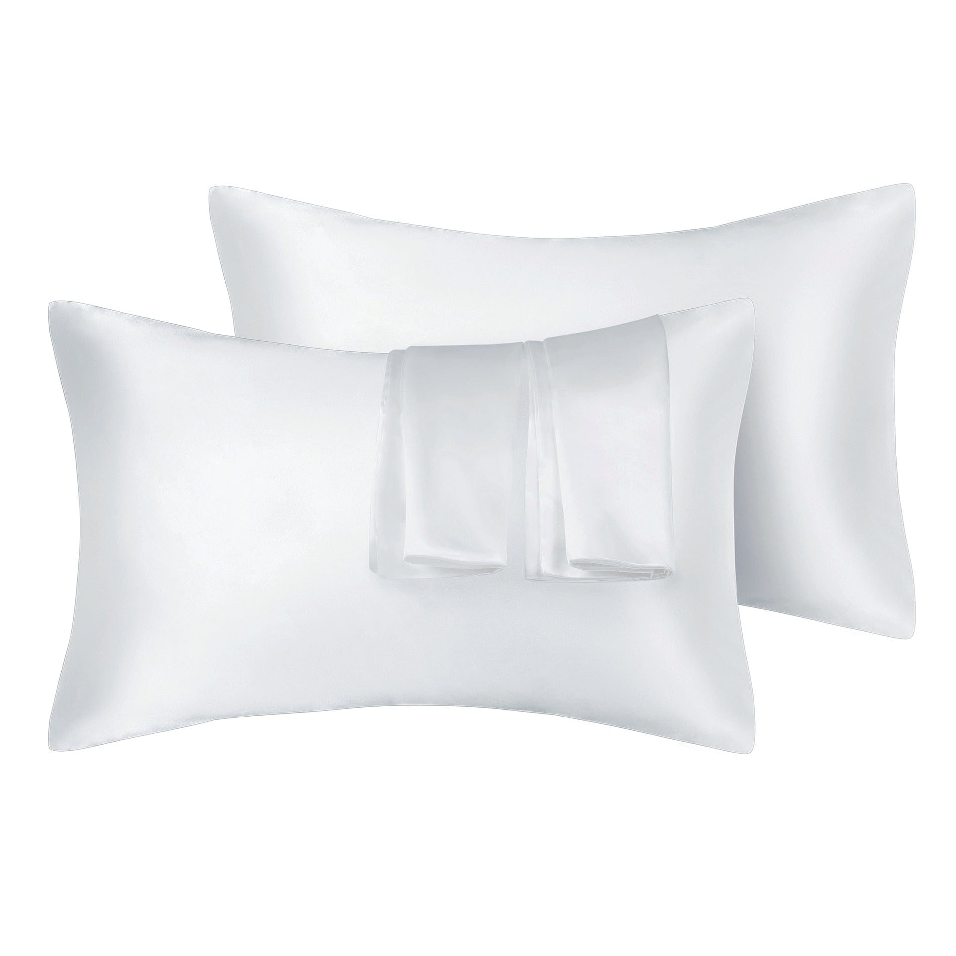 Lars Haircare Satin Pillowcase White / King 20X36in Silky Satin Pillowcase Set CJCS138313318RI