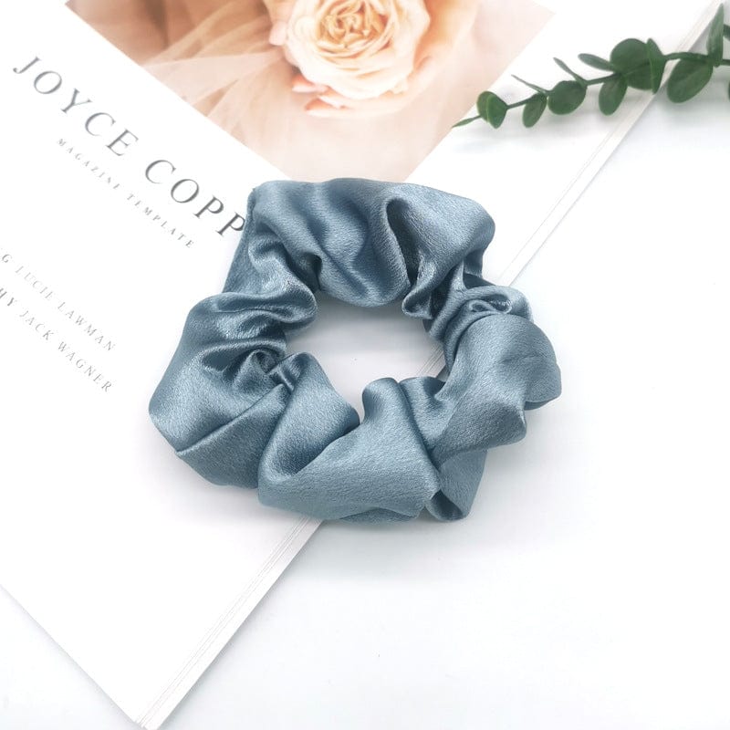 Lars Haircare Satin scrunchie Blue Large Satin Scrunchies CJTF160574607GT