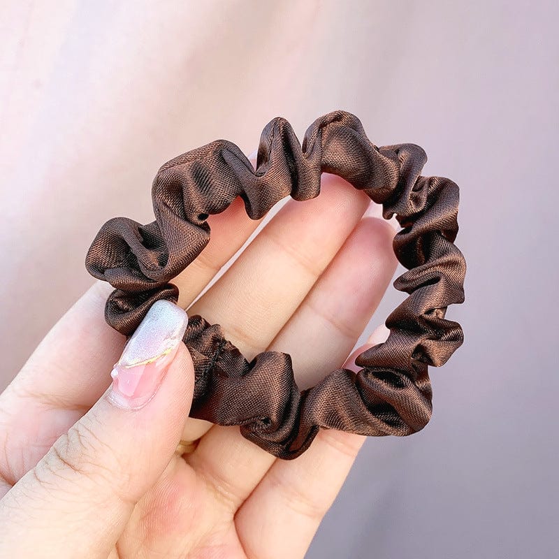 Lars Haircare Satin scrunchie Brown - Skinny Scrunchie Large Satin Scrunchies CJYD185371912LO