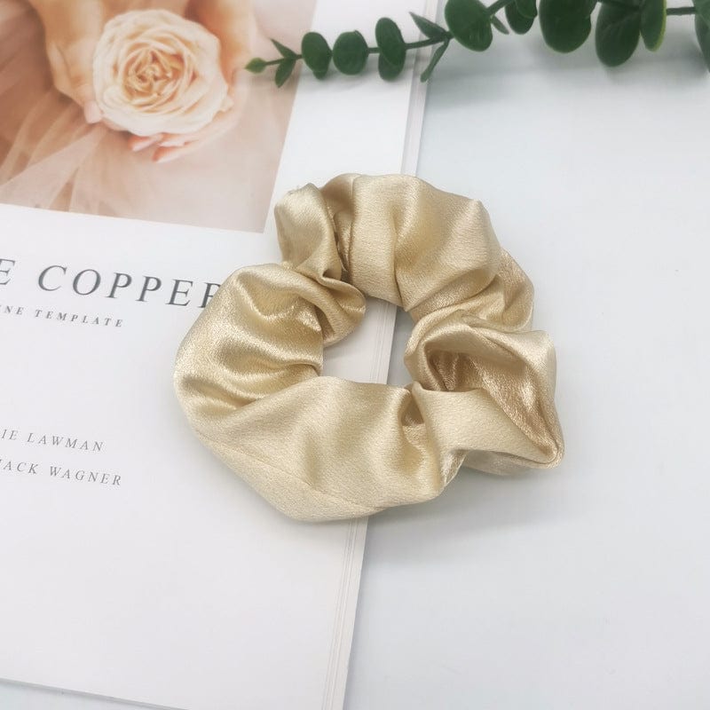 Lars Haircare Satin scrunchie Champagne gold Large Satin Scrunchies CJTF160574608HS