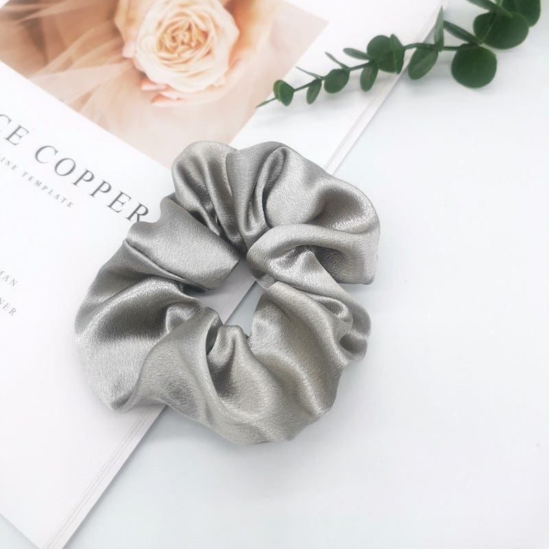 Lars Haircare Satin scrunchie Grey Large Satin Scrunchies CJTF160574615OL