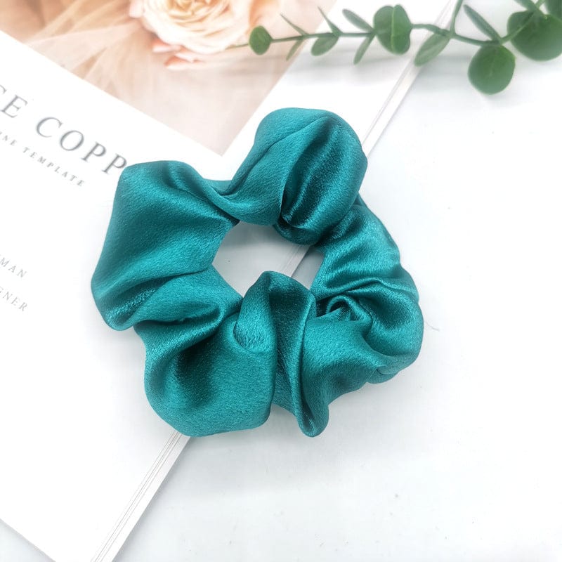 Lars Haircare Satin scrunchie Malachite blue Large Satin Scrunchies CJTF160574611KP