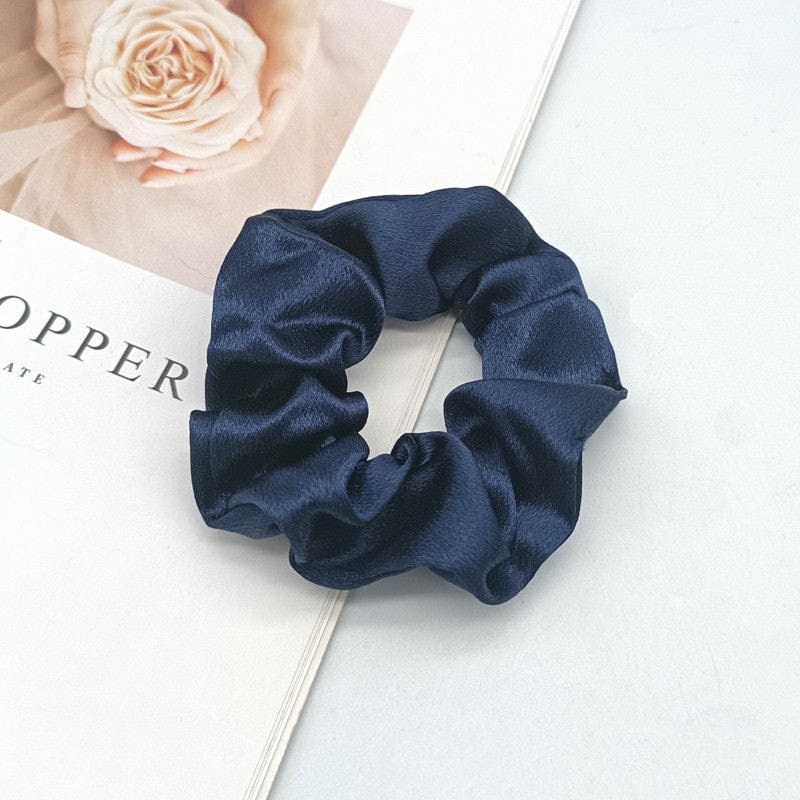 Lars Haircare Satin scrunchie Navy Large Satin Scrunchies CJTF160574612LO