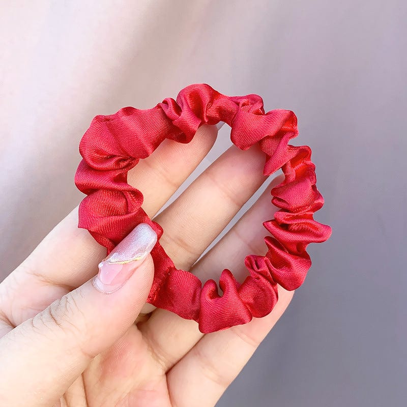 Lars Haircare Satin scrunchie Red - Skinny Scrunchie Large Satin Scrunchies CJYD185371914NM