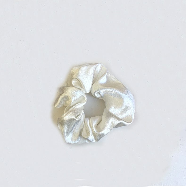 Lars Haircare Satin scrunchie White Large Satin Scrunchies CJTF160574601AZ