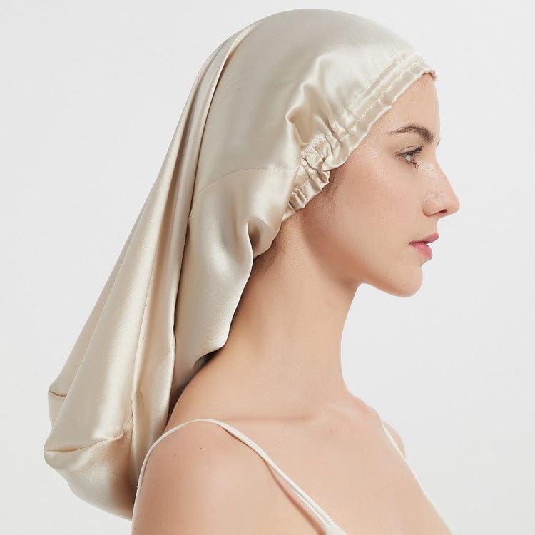 Lars Haircare Silk Hair Bonnet Beige Silkify Pure Mulberry Silk Long Hair Bonnet CJYD180954206FU