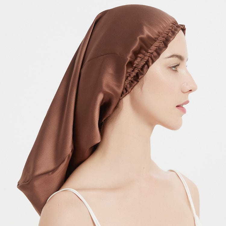 Lars Haircare Silk Hair Bonnet Coffee Silkify Pure Mulberry Silk Long Hair Bonnet CJYD180954204DW