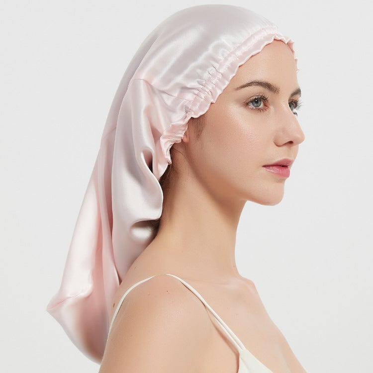 Lars Haircare Silk Hair Bonnet Light Pink Silkify Pure Mulberry Silk Long Hair Bonnet CJYD180954203CX