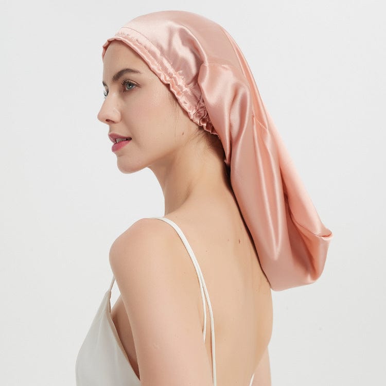 Lars Haircare Silk Hair Bonnet Peach Silkify Pure Mulberry Silk Long Hair Bonnet CJYD180954208HS