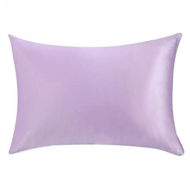 Lars Haircare Silk Pillowcase Purple / 51x66cm Double-Sided Silk Zipper Pillowcase, 19 mommes CJJJJFZT00898-Purple-51x66cm