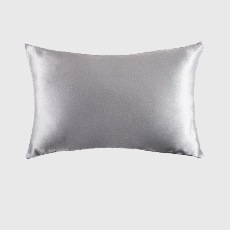 Lars Haircare Silk Pillowcase Silver grey / 51x66cm Double-Sided Silk Zipper Pillowcase, 19 mommes CJJJJFZT00898-Silver grey-51x66cm