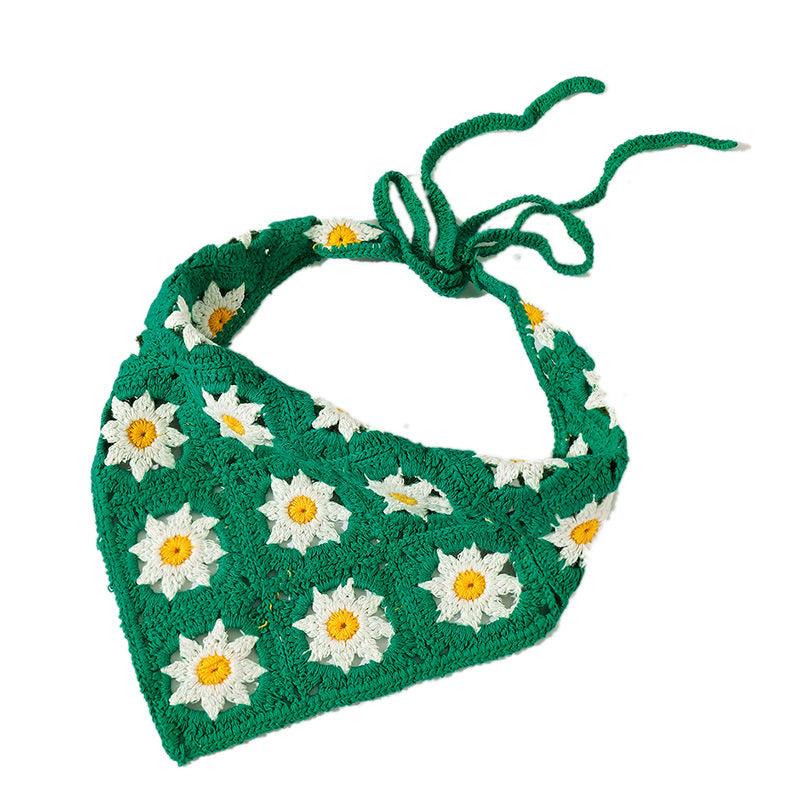 Lars Haircare Bandana Green Summer Crochet Bandana CJJT133801807GT