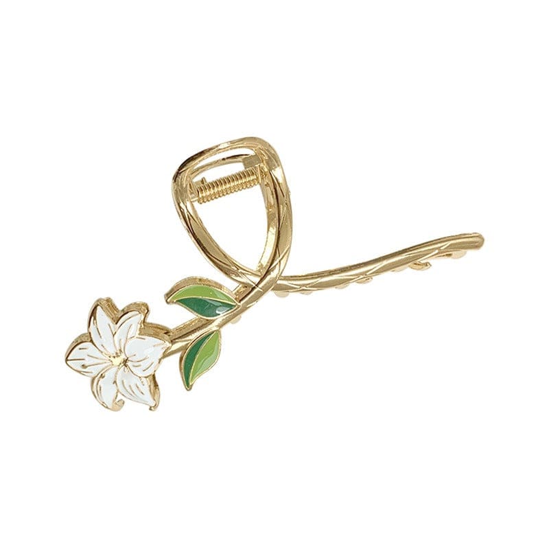 Lars Haircare Claw Clip Suit Gardenia Flower Claw Clip CJST152907301AZ