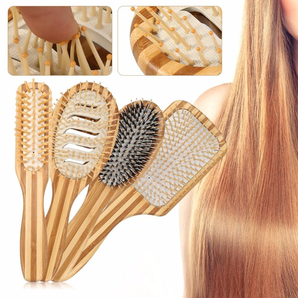 Lars Haircare Hair Brush Natural Bamboo Hair Brush