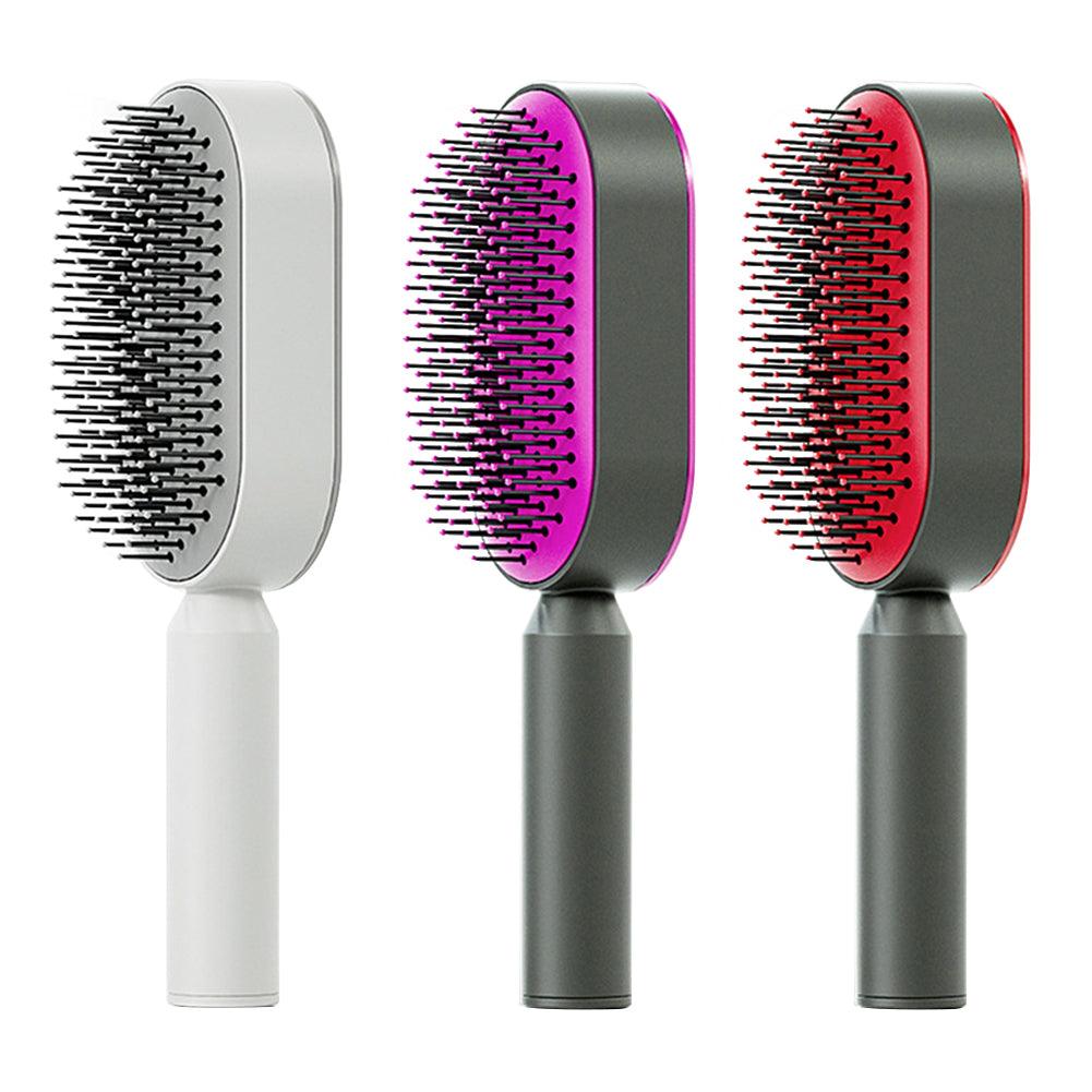 Lars Haircare Hair Brush Self-Cleaning Hair Brush