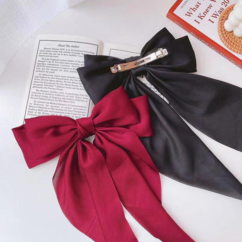 Lars Haircare Hair Clip Long Satin Bow Hair Clip