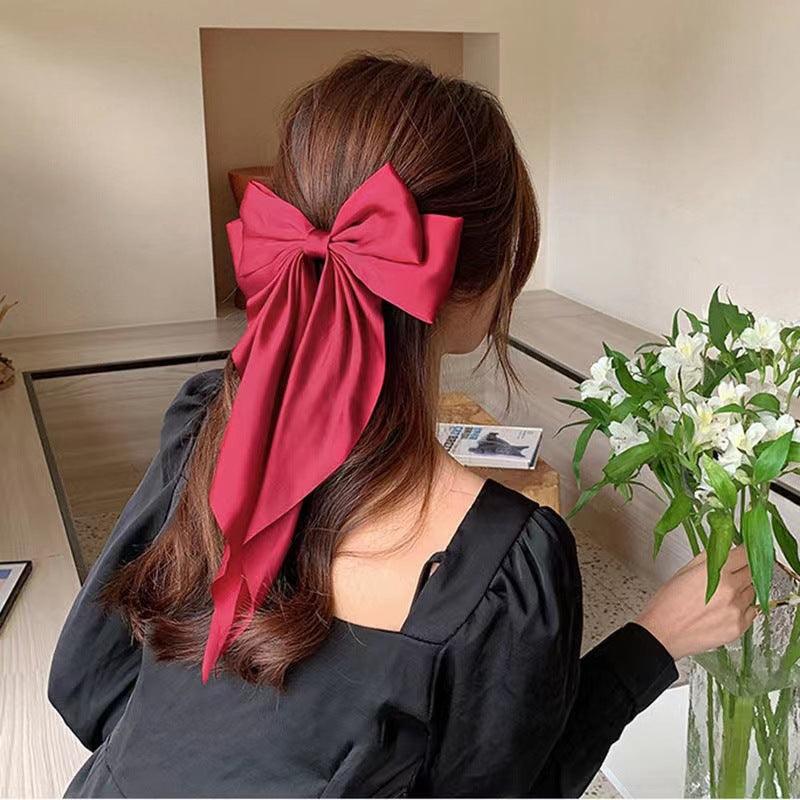 Lars Haircare Hair Clip Long Satin Bow Hair Clip