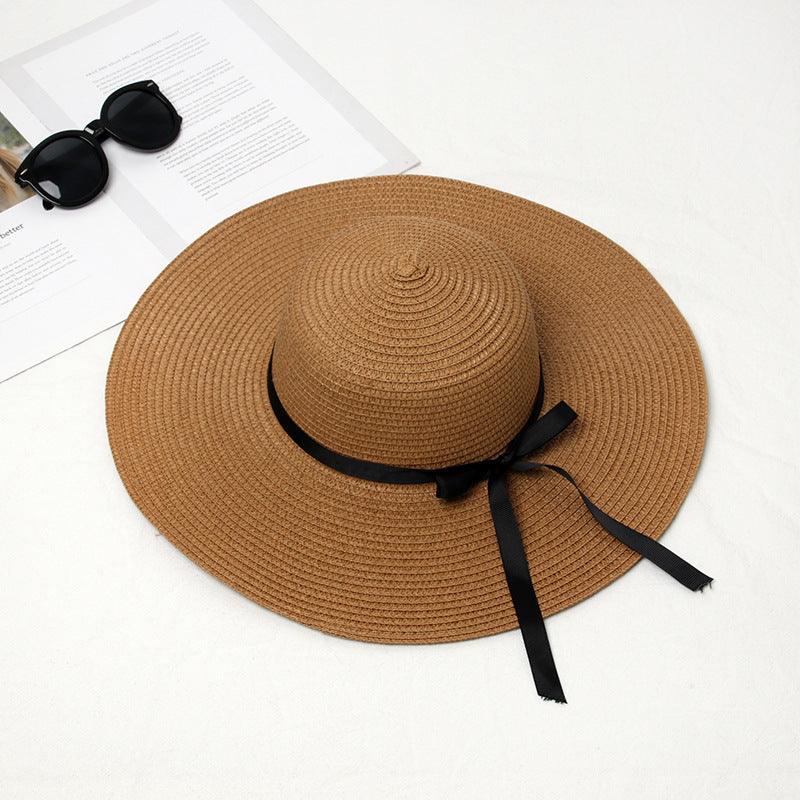 Lars Haircare Hat Coffee / 42cm Large Bow Sun Hat CJMZ144508204DW