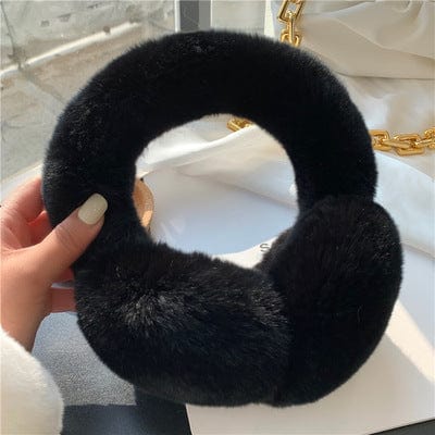 Lars Haircare Headband Black / 21CM Luxe Plush Fur Ear Warmer CJST161994810JQ