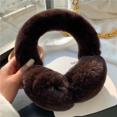 Lars Haircare Headband Coffee / 21CM Luxe Plush Fur Ear Warmer CJST161994807GT