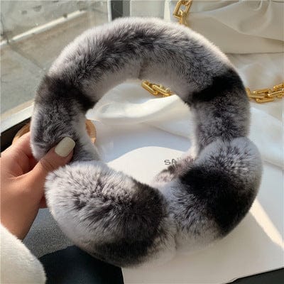 Lars Haircare Headband Flower color / 21CM Luxe Plush Fur Ear Warmer CJST161994808HS